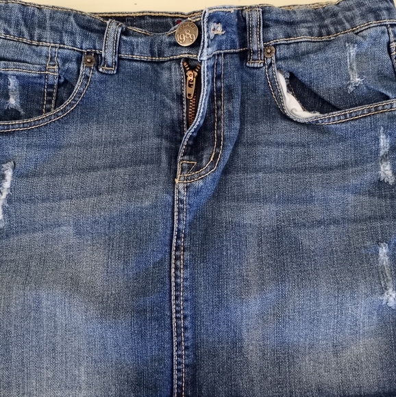 The Childrens Place Distressed Jean Skirt Girls Size 14 - Picture 7 of 15